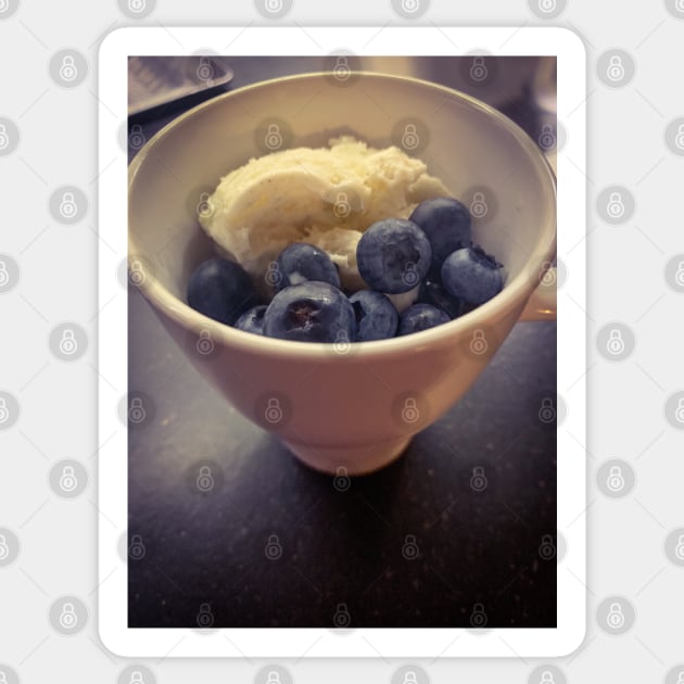 Blueberries Food Ice Cream Gelato Food Cooking Mug Sticker by eleonoraingrid